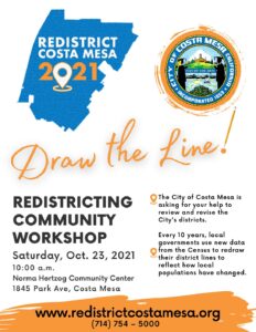 Redistricting Workshop2 Redistricting Workshop Flier